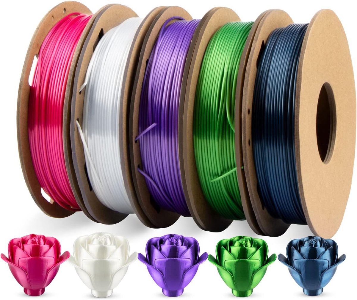 3D Printer Filament - PLA Spoelen - Maken van Modellen - Zijdeglans Effect - 175 mm - Multicolor Set