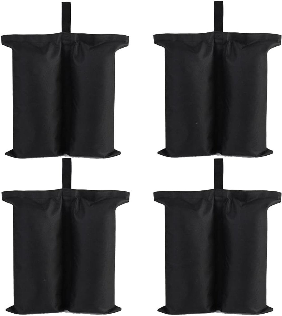 Set van 4 Zware Gewichtszakken voor Partytent, Pagode of Parasol - Zwart