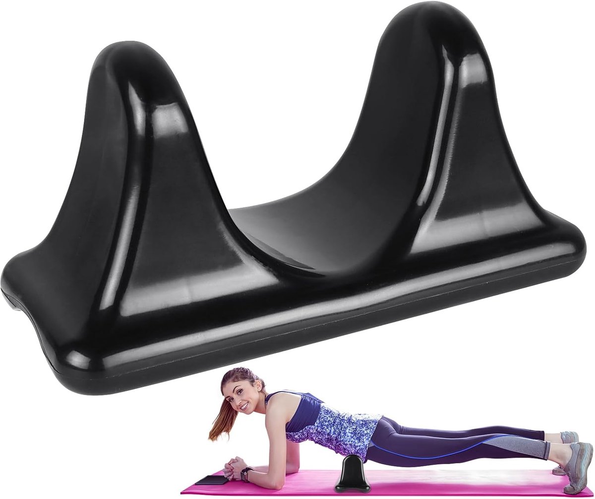 Spierontgrendelingsgereedschap - Heupflexor stretcher - Pijnverlichting rug - Antislip textuur bodem - 25 x 12 x 13 cm - Zwart