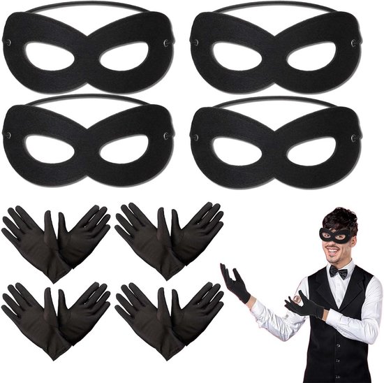 Zwart Oogmasker voor Kostuums en Themafeesten