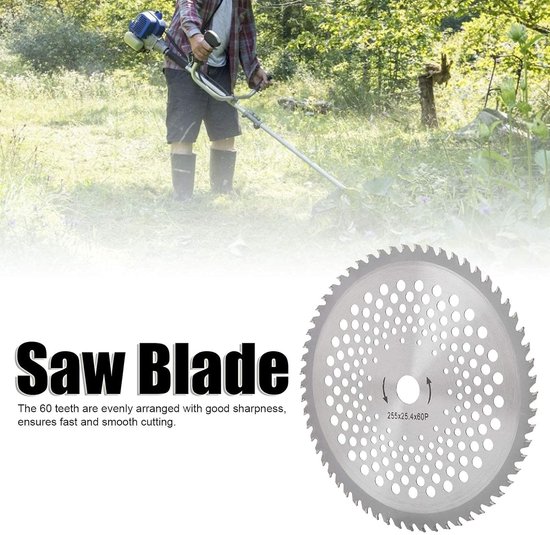 Universeel Cirkelzaagblad 255 mm met 60 Tanden voor Bosmaaier en