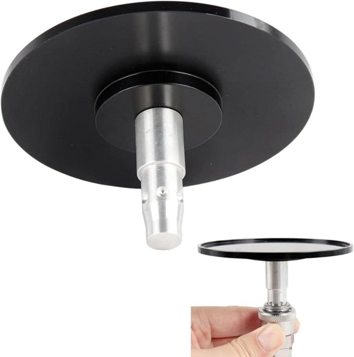 Luchtsnellekoppeling Zuigfitting Vacuüm Zwarte Connector Anti-Rotatie Gladde Legering