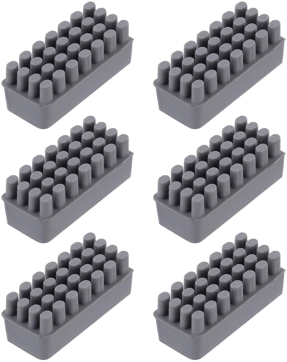 6 Stuks Silicoon Borstels voor 3D Printer Nozzle Reiniging Hittebestendig