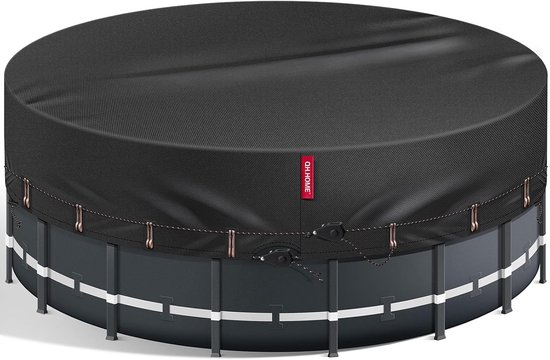 Ronde Zwembadafdekking Van Oxford-stof – Waterdicht En UV-bestendig Voor Zwembaden Van 82-160 Cm