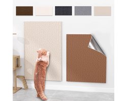 Zelfklevende krabmat voor katten - Op maat te knippen kattenkleed - Krabmat voor katten - Beschermt de hoek, muur of andere delen van de tuin, ideaal voor het krabben aan de bank of meubels (Beige, 30x100cm)