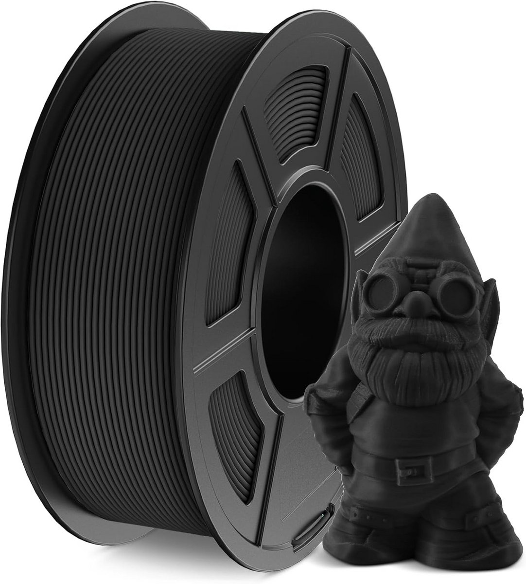 Matte PLA Filament 1.75mm Zwart - 1.1kg Spoel - Hoge Precisie 3D Printer Materiaal