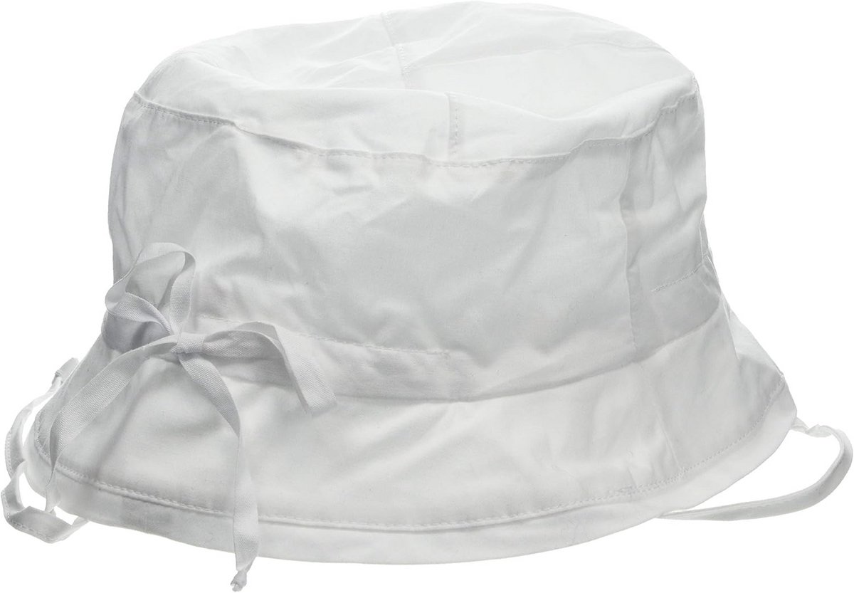 Baby Meisjesmuts - Zonnehoed Kinder - Bescherming Zomer - Ademend Materiaal - Maat 53 - Wit