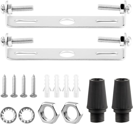 Set van 2 universele plafondhouders 55mm voor hanglampen montagebeugel met schroeven en moeren