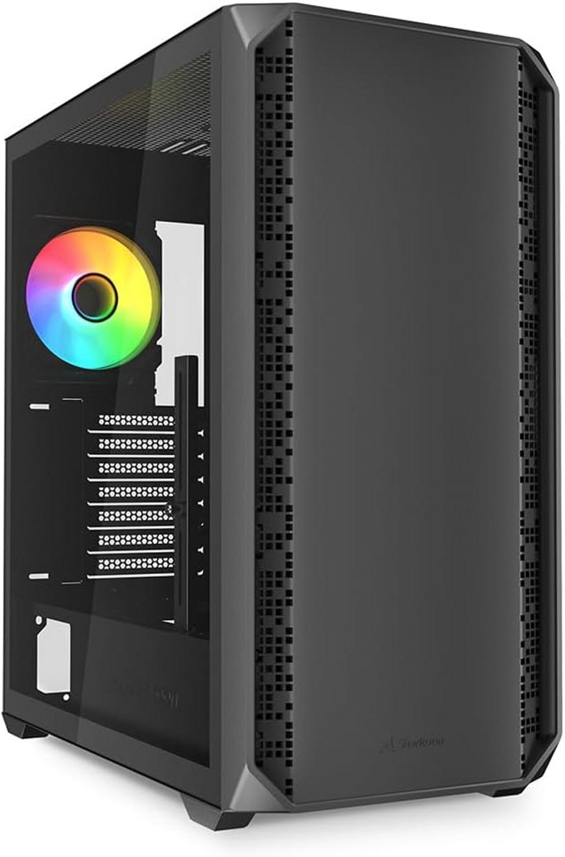 ATX PC Behuizing met Gehard Glas Zijpaneel en RGB Ventilator Ondersteuning