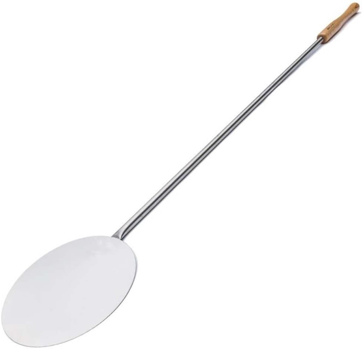 Pizzadraaischep - Pizza Schep - Oven Gebruik - Lange Steel - 22 cm Diameter - Grijs