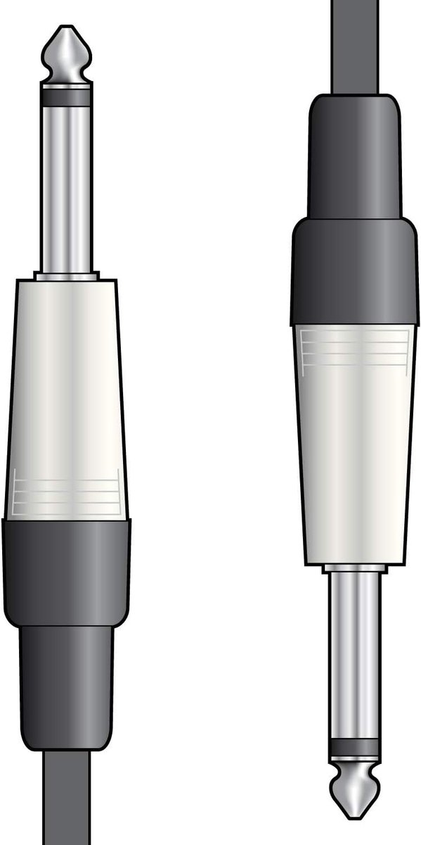 Gitaarkabel 3 Meter - Mono Jack 6.3mm voor Instrumenten