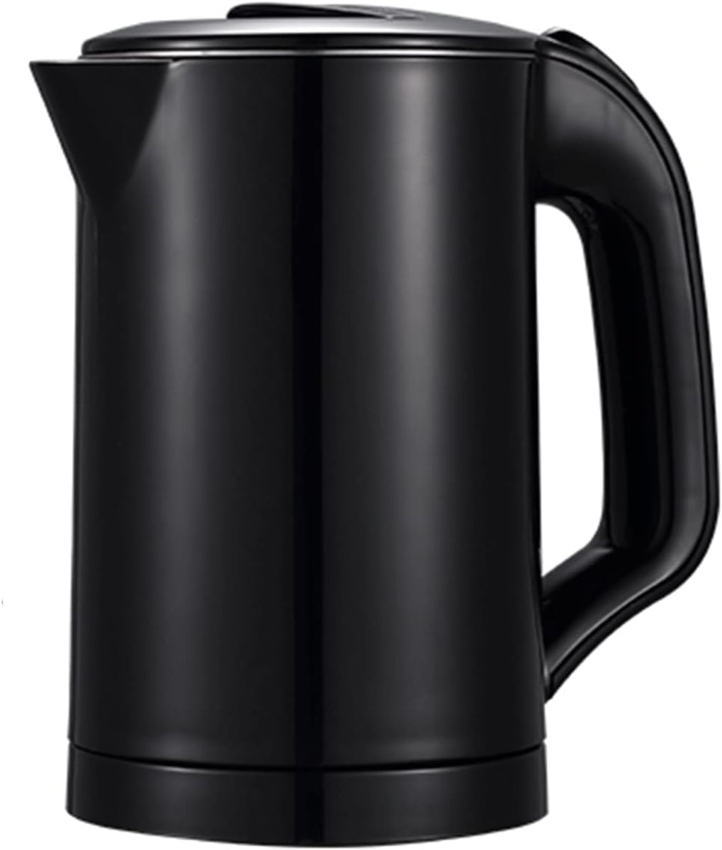 Reisketel Temperatuurregeling - Waterkoker RVS - Snel Water Koken - Bescherming Droogkoken - 0.5 Liter - Zwart