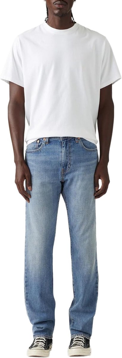 Heren Jeans Tapered Fit Kniehoogte Comfortabele Stretch Denim