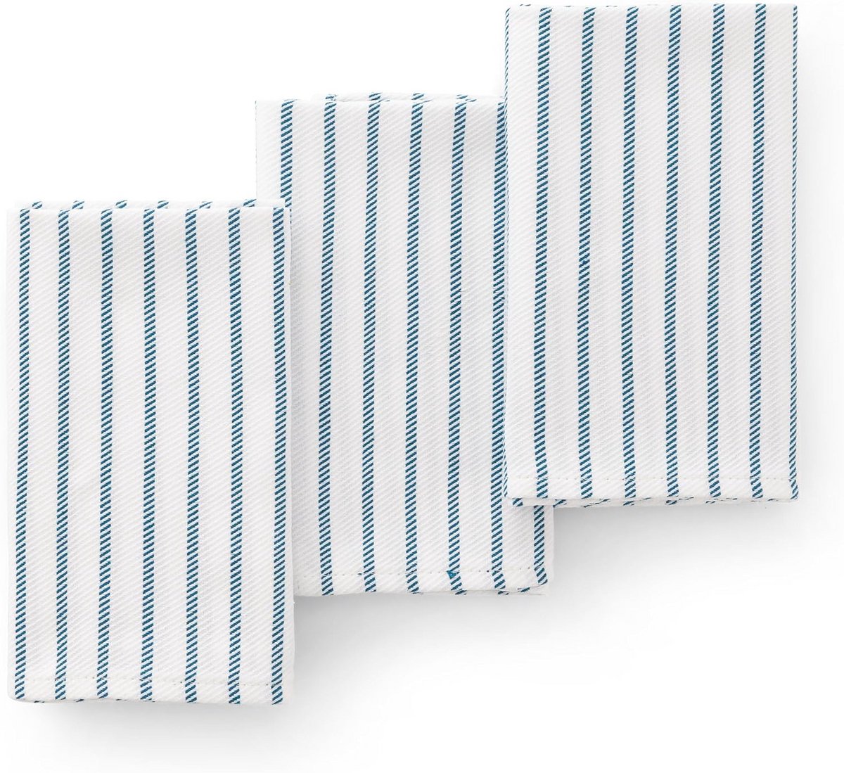 Set van 3 Katoenen Theedoeken 45x70 cm - Turquoise Keukentextiel