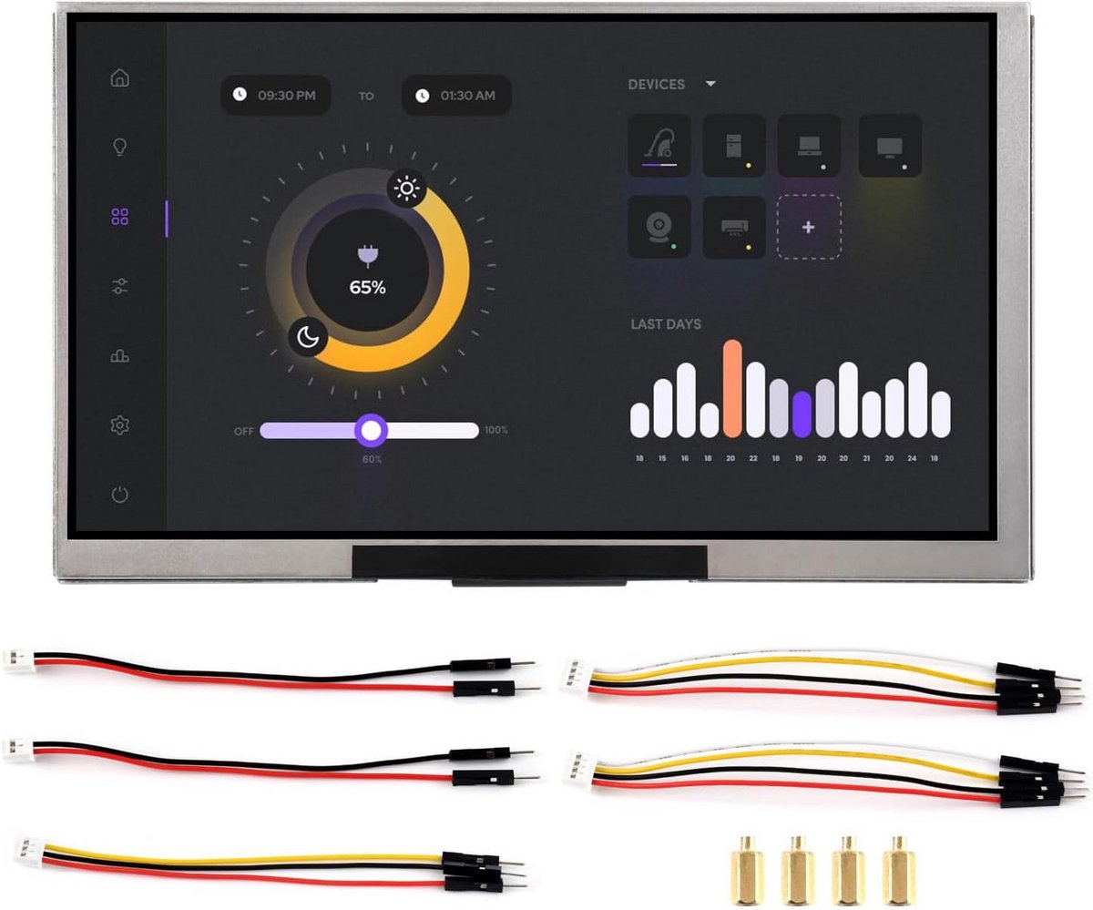 7 Inch LCD Display Ontwikkelbord ESP32-S3 1024x600 Dual-Core Wi-Fi Bluetooth