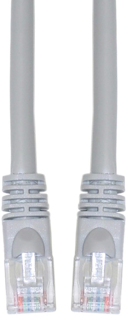 Netwerkkabel CAT5e UTP Kort 0,9 Meter Grijs voor Router, Switch en PC