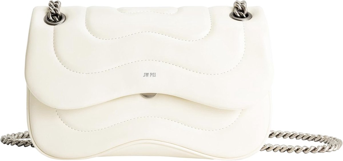 Gewatteerde Crossbodytas met Ketting voor Dames