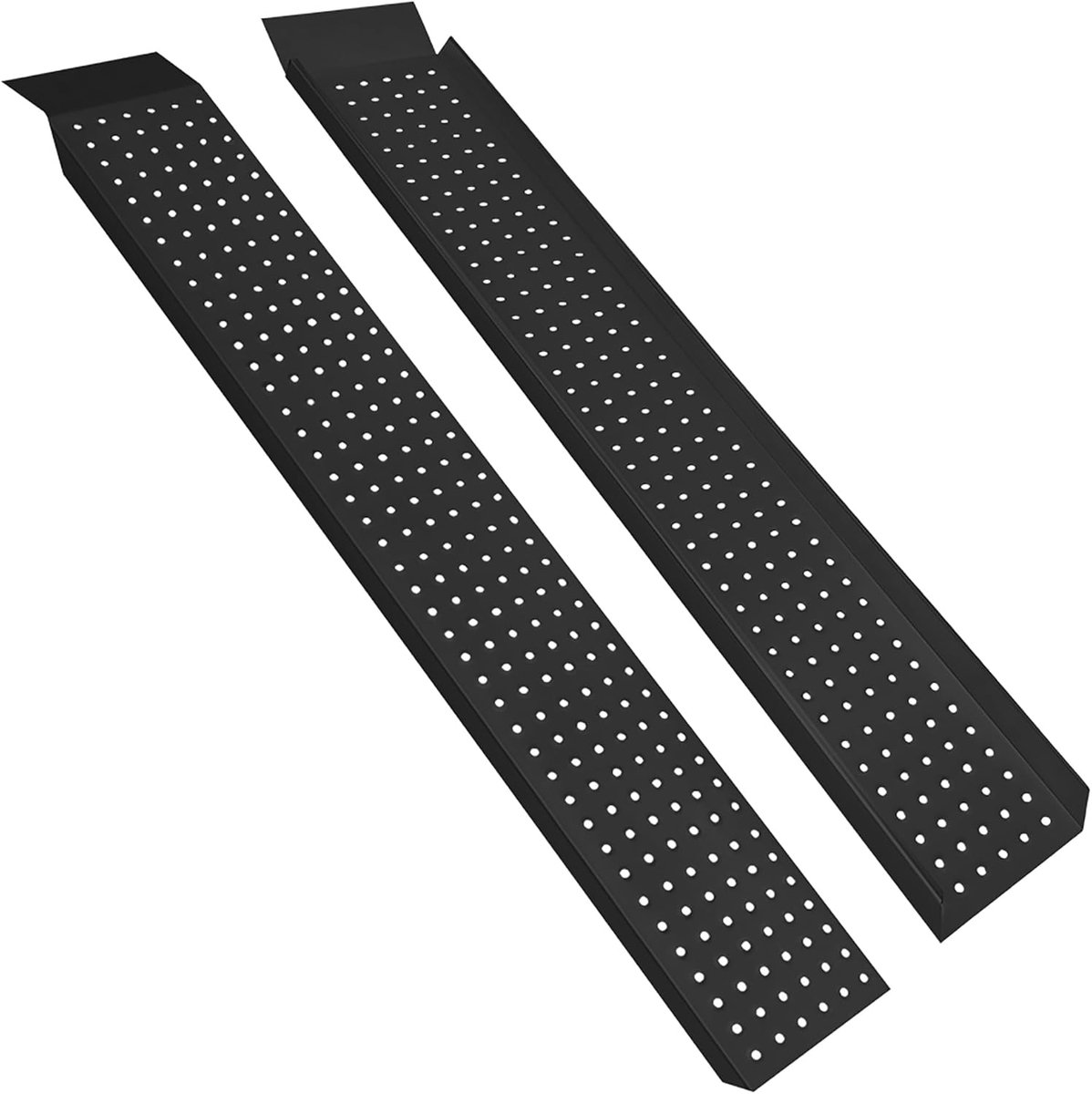Set van 2 Oprijplaten 400 kg Antislip - Verzinkt Staal Laadhelling voor Quad, ATV en Auto