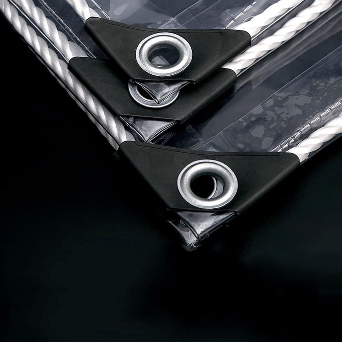 Waterdicht Transparant Dekzeil 2.4x6m - Multifunctioneel PVC Zeildoek voor Terrasisolatie en Bescherming