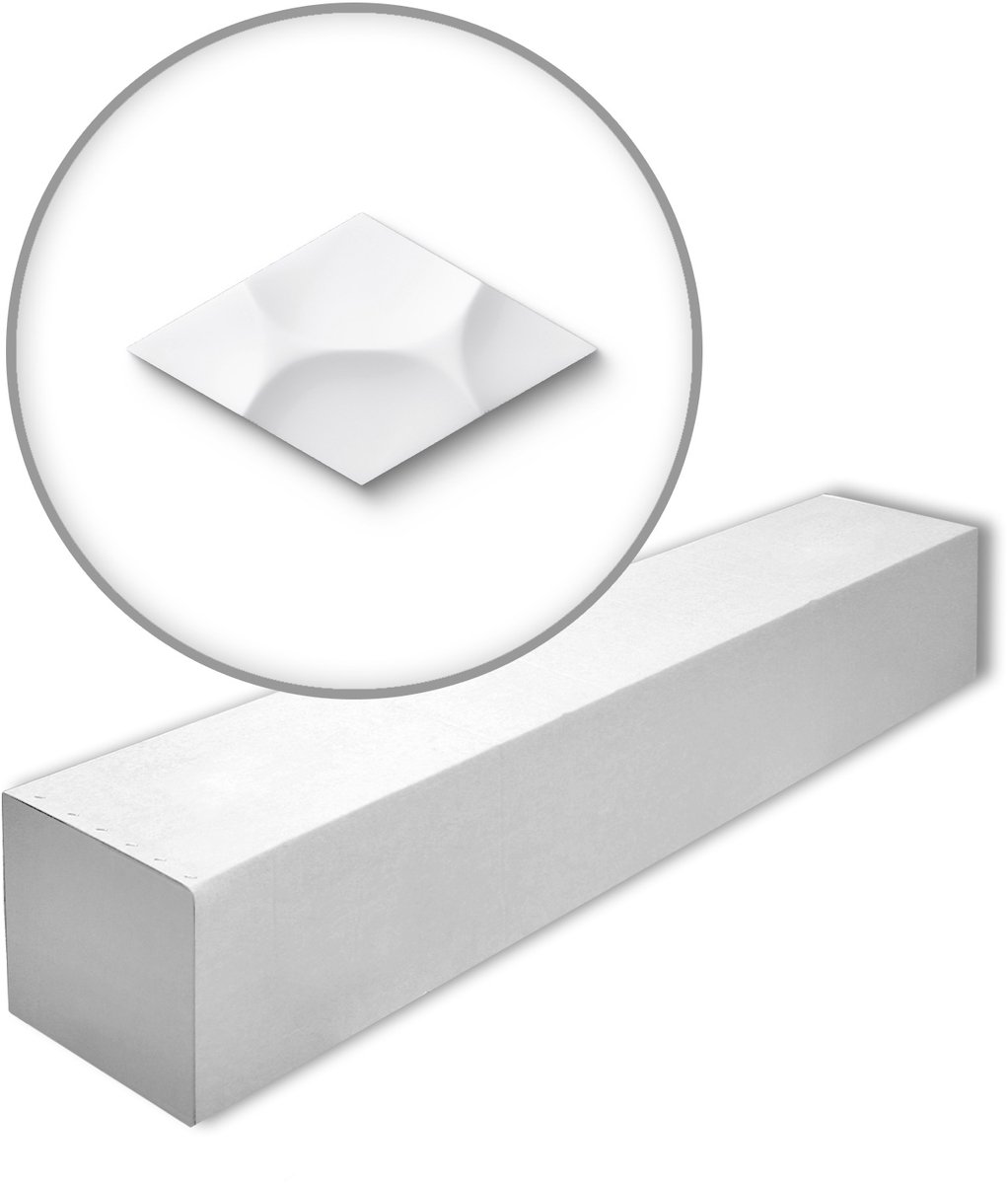 NMC RAY-box ARSTYL Noel Marquet 1 doos 6 stukken 3d muurpaneel modern design wit | 0,54 m2