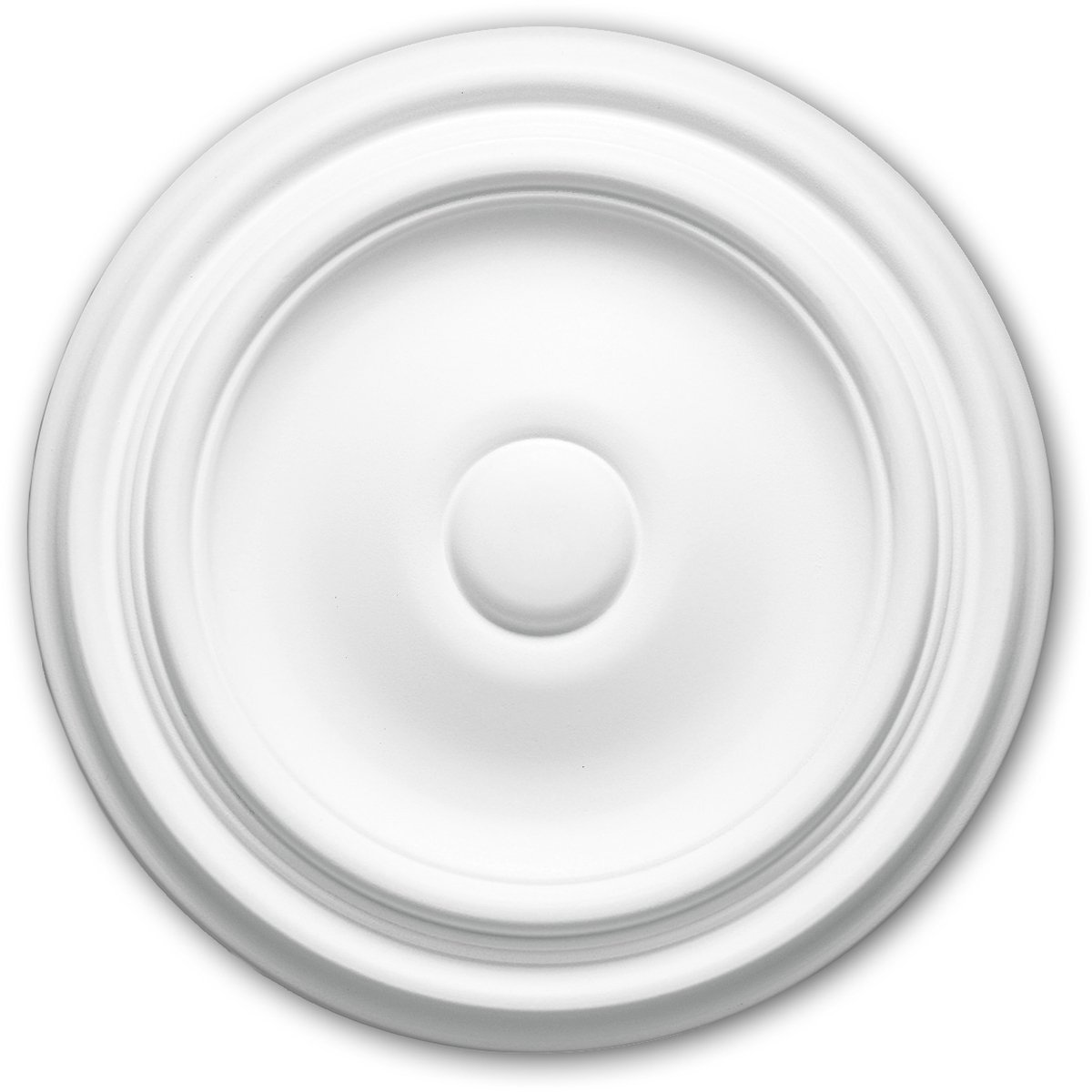 Plafond Rozet 156013 Profhome Sierelement plafond centrum tijdeloos klassieke stijl wit Ø 26 cm