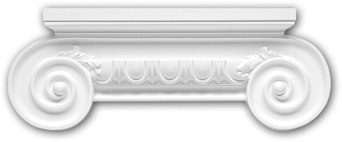 Pilaster kapiteel 121006 Profhome Sierelement Ionische stijl wit