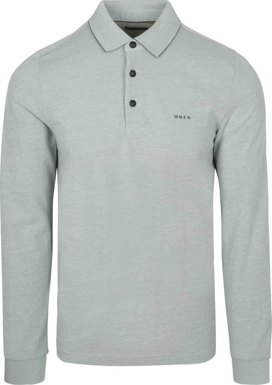 NZA - Groen katoenen polo shirt lang