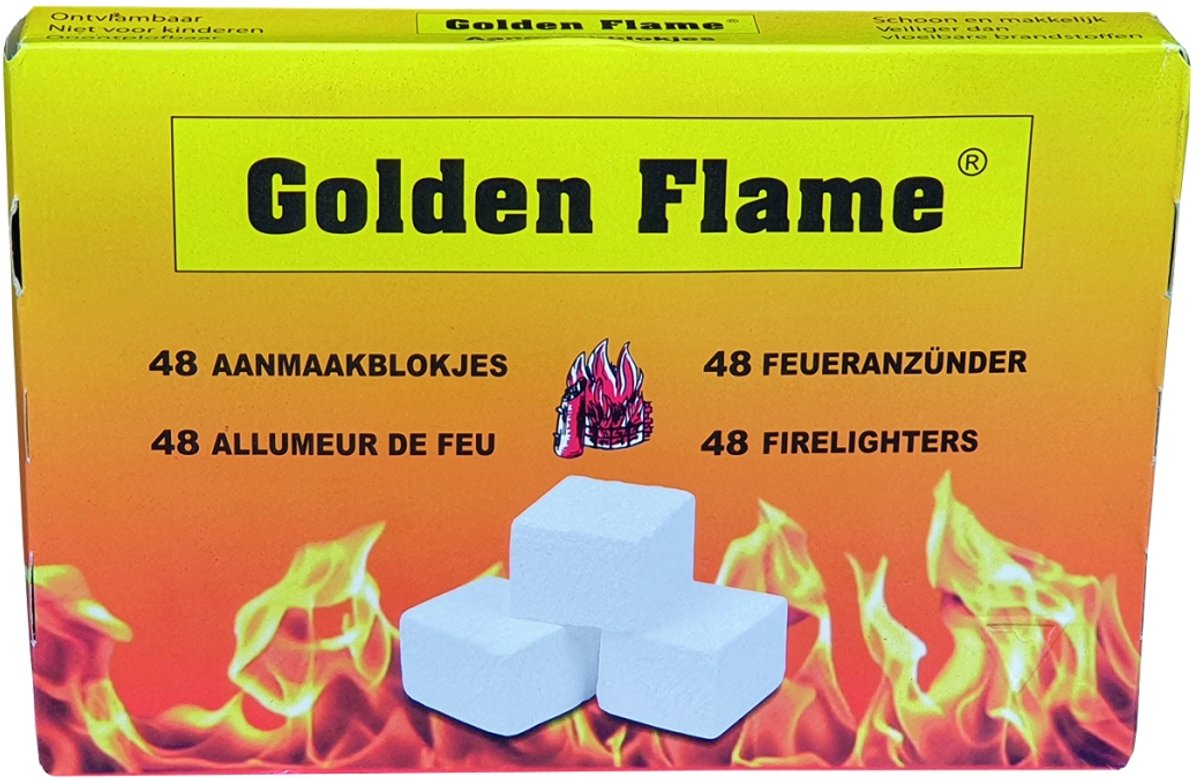 Golden Flame Aanmaakblokjes wit