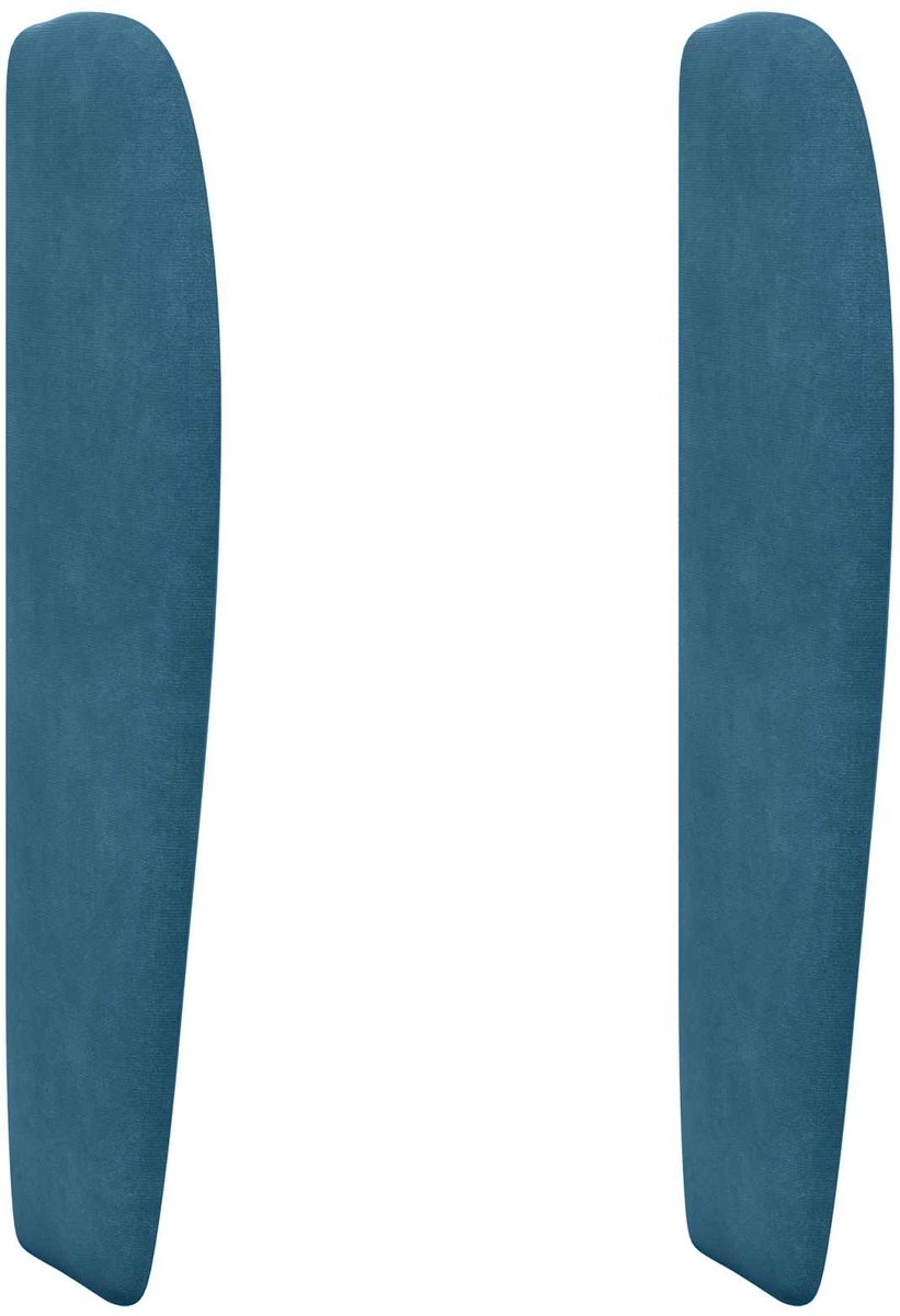 vidaXL Hoofdbord - oor - Blauw - 80 - x - 23 - x - 6 - cm - Fluweel