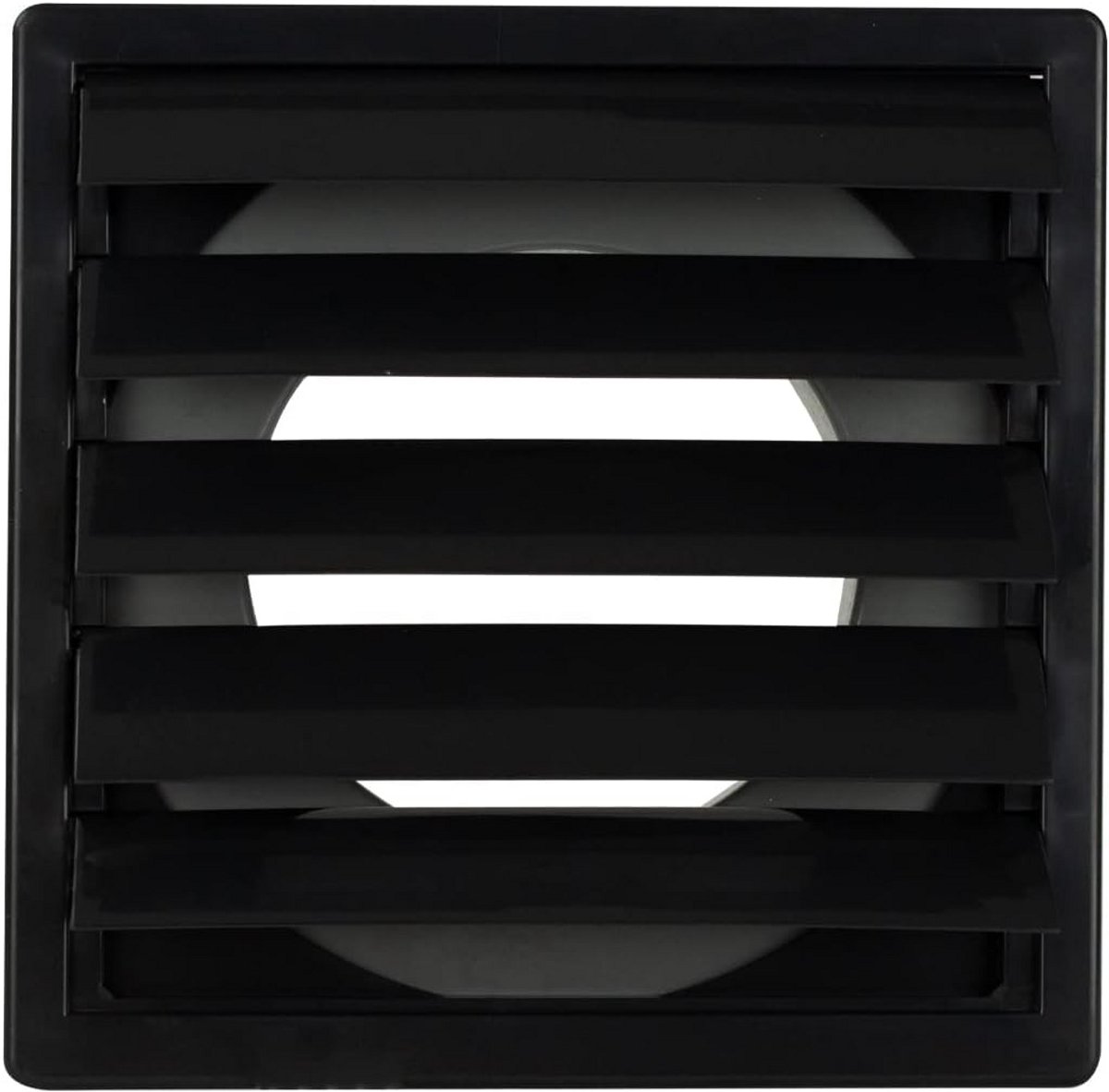 Ventilatierooster vierkant kunststof voor afvoerlucht 170 x 170 mm met Ø 100 mm