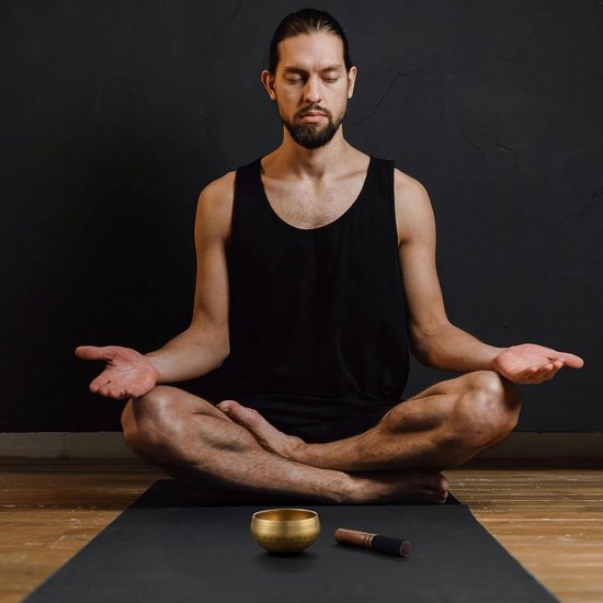Tibetan Singing Bowl Set 8 cm - Handgemaakte Brass Singing Bowl voor Yoga en Meditatie — afbeelding 5