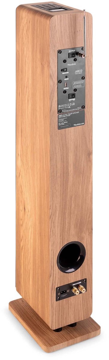 HiFi speakers - Audizio ARCO - Actieve speakers met DAB radio - Bluetooth pairing - 320W - Houtlook van Merkloos — afbeelding 2