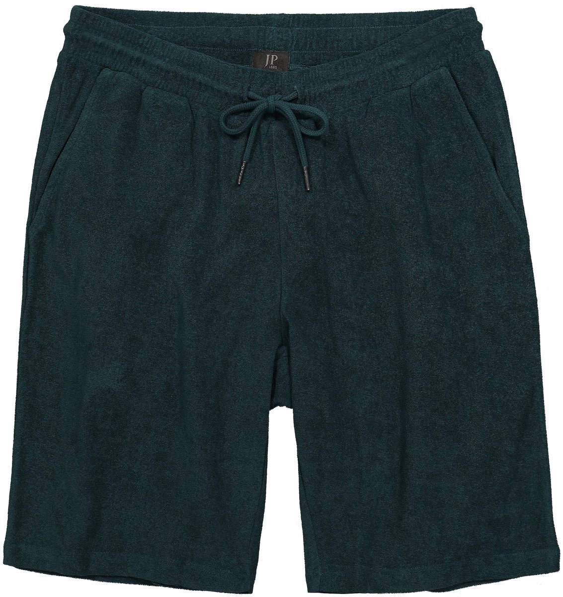 JP 1880 - Heren - bermuda badstof Buik-Fit elastische band tot 8XL - Pijnboomgroen - Maat 8XL