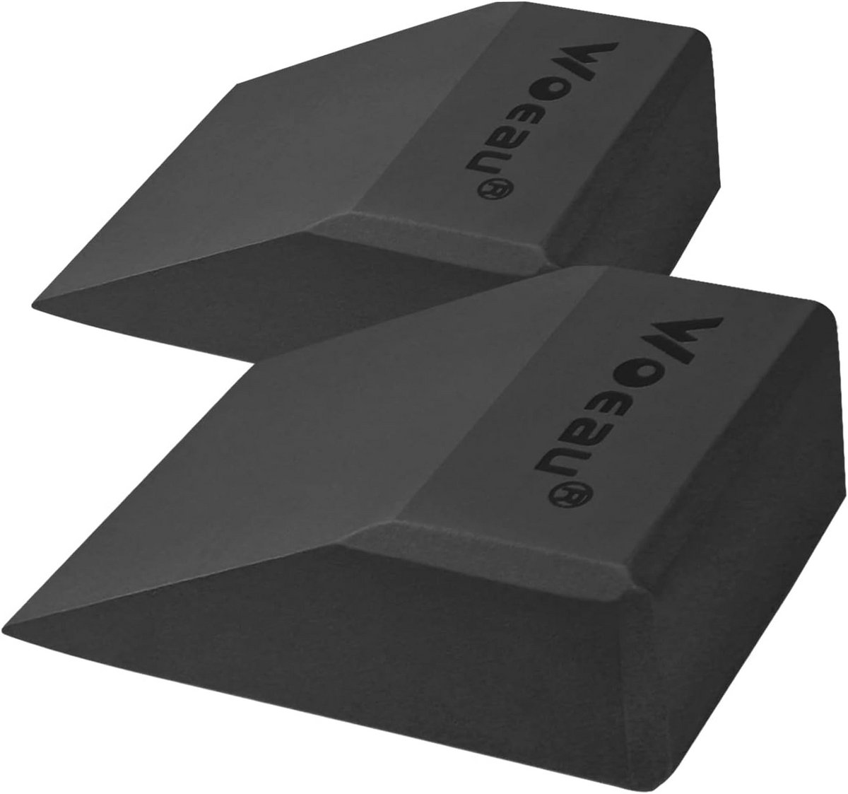 Set van 2 antislip squat wigblokken voor verhoogde squats en calf raises