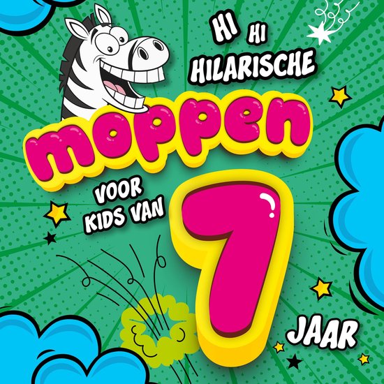 Hilarische moppen voor kids van 7 jaar - cover
