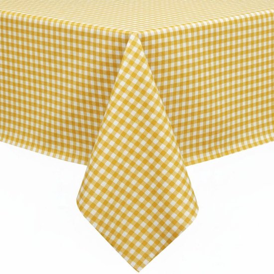 Protecttable - Nappe mexicaine Mascota jaune 120x240cm - Nappe lavable - Plastique