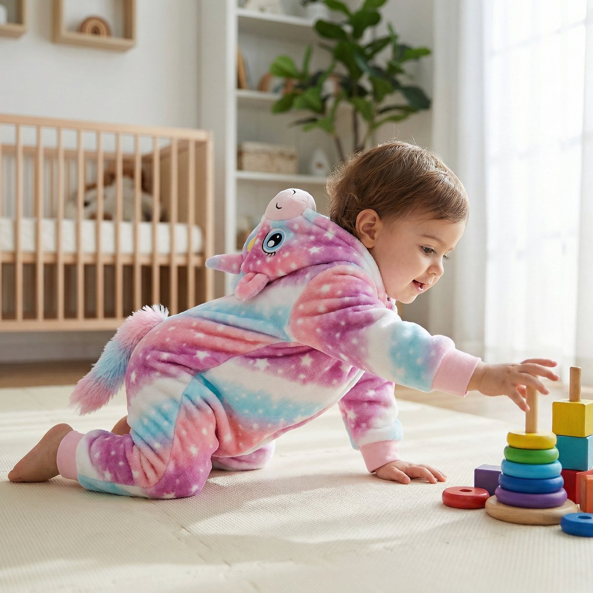 JAXY Baby Onesie - Carnavalskleding Kinderen - Verkleedkleren Jongen en Meisje - Verkleedkleding Kind - Romper - EU 104/110 (label 120) - Eenhoorn — afbeelding 6