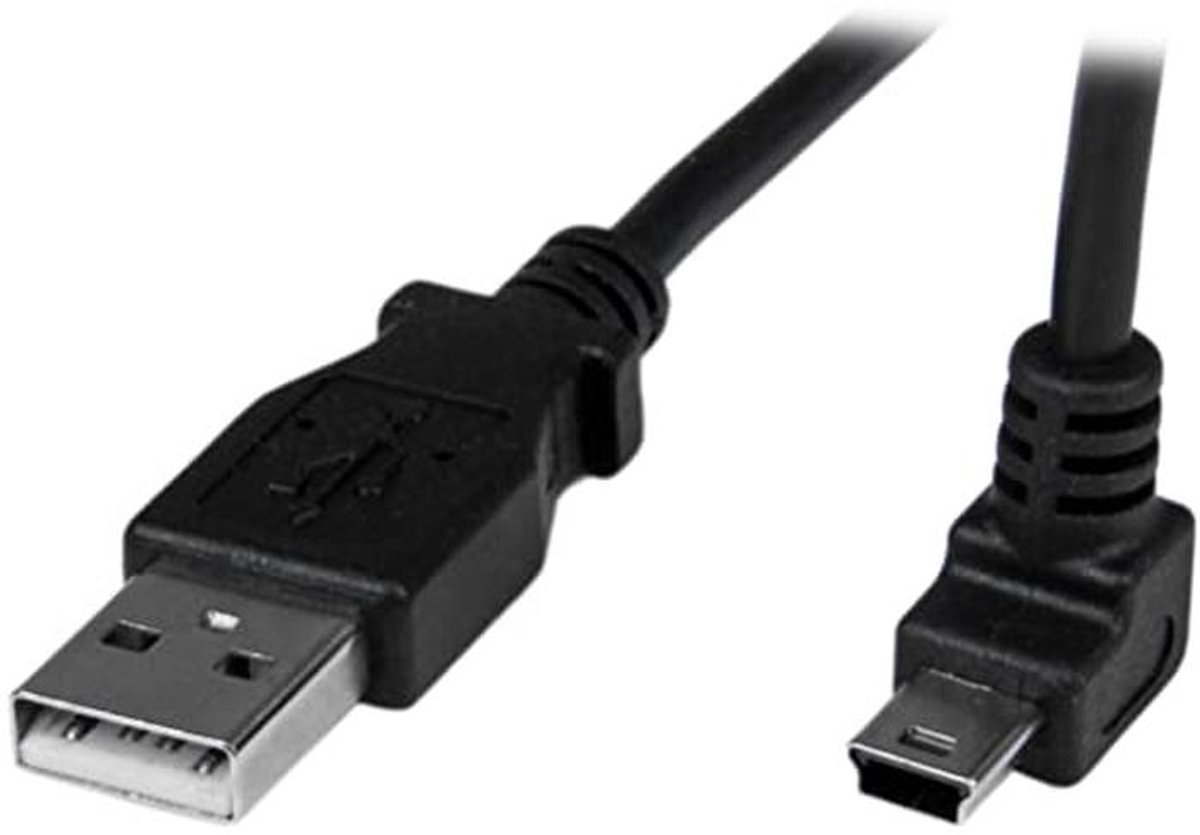 1m Mini USB Kabel - A naar Opwaartse Hoek Mini B