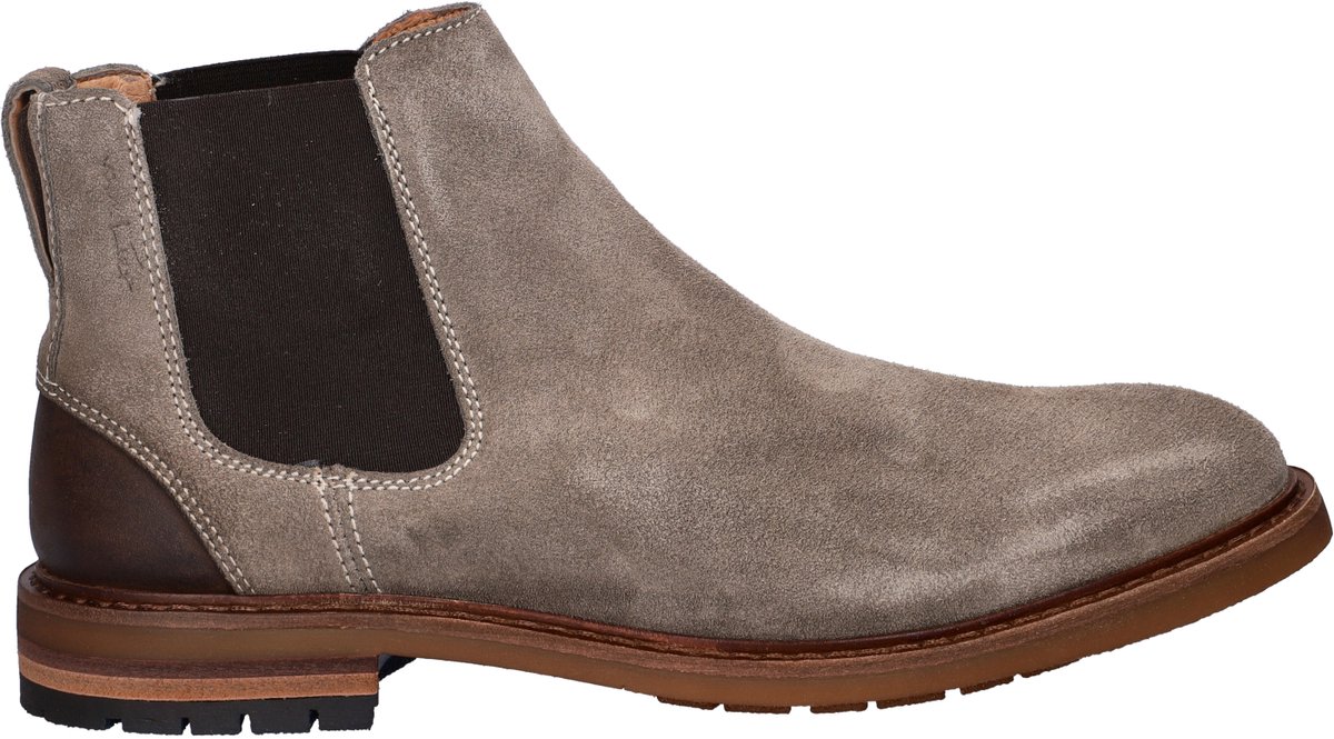 Van Lier Dino heren chelseaboot - Taupe - Maat 46