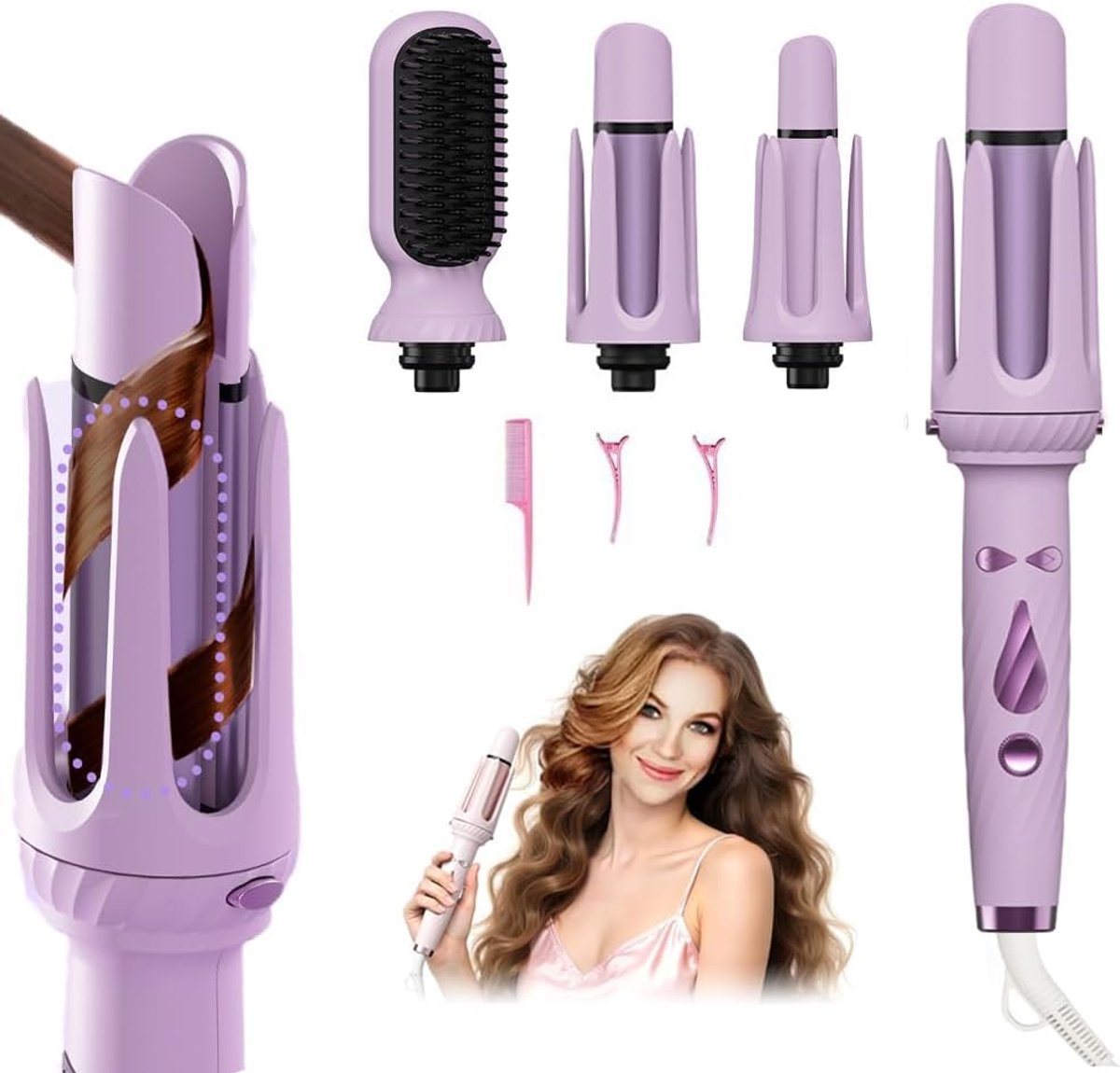 Allesto 3-in-1 Automatische Krultang met Verwisselbare Pennenhouders - Allesto - €46,98