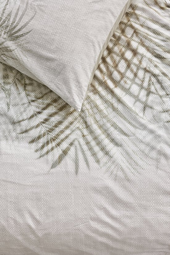 Rivièra Maison Palm Shade dekbedovertrek - Lits-Jumeaux - 240 x 200/220 cm - Naturel van Merkloos — afbeelding 5