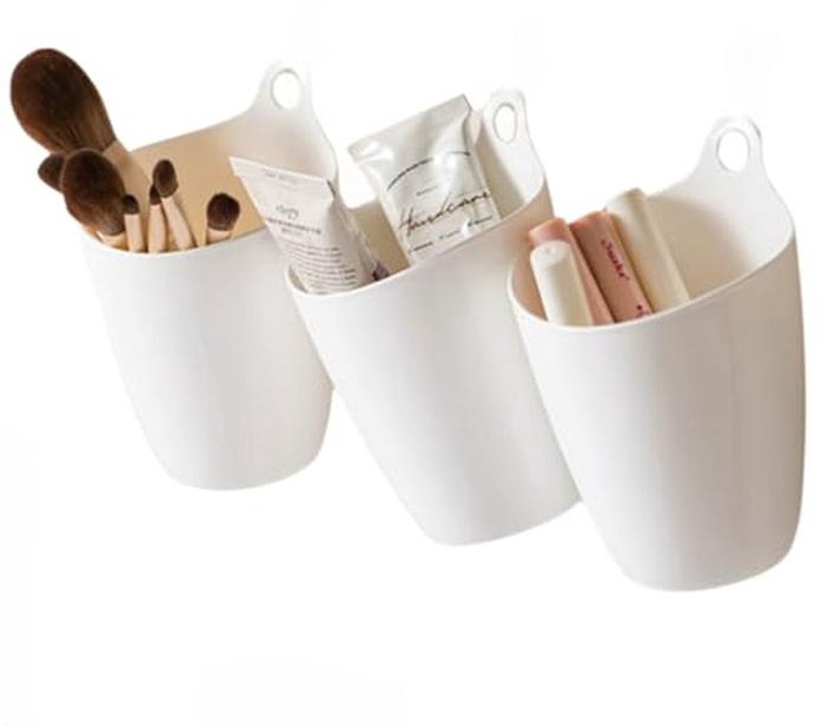 3 Pack Multifunctionele Wandmontage Opbergorganizer voor Make-up en Cosmetica