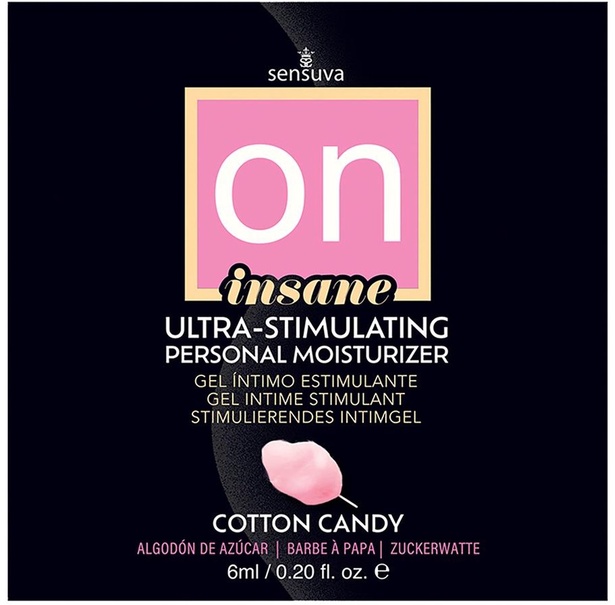Sensuva On Insane ultra-stimulating Personal Moisturizer Cotton Candy 6 Ml