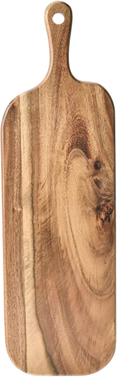 Houten Snijplank - Keuken Dienblad - Kaas Vlees Serveren - Dubbelzijdig Ontwerp - 41x12x1.5 cm