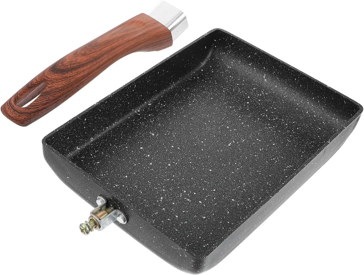 Duurzame Koekenpan - Antiaanbak Pan - Ontbijt Bakken - Snel Warm - 13.5 x 1 x 3 cm