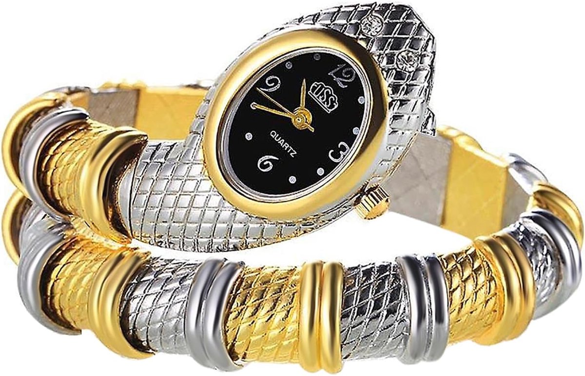 Dames Armband Horloge - Quartz Horloge - Dagelijkse Mode - Slangendesign - 12.8 x 10.9 x 2.3 cm
