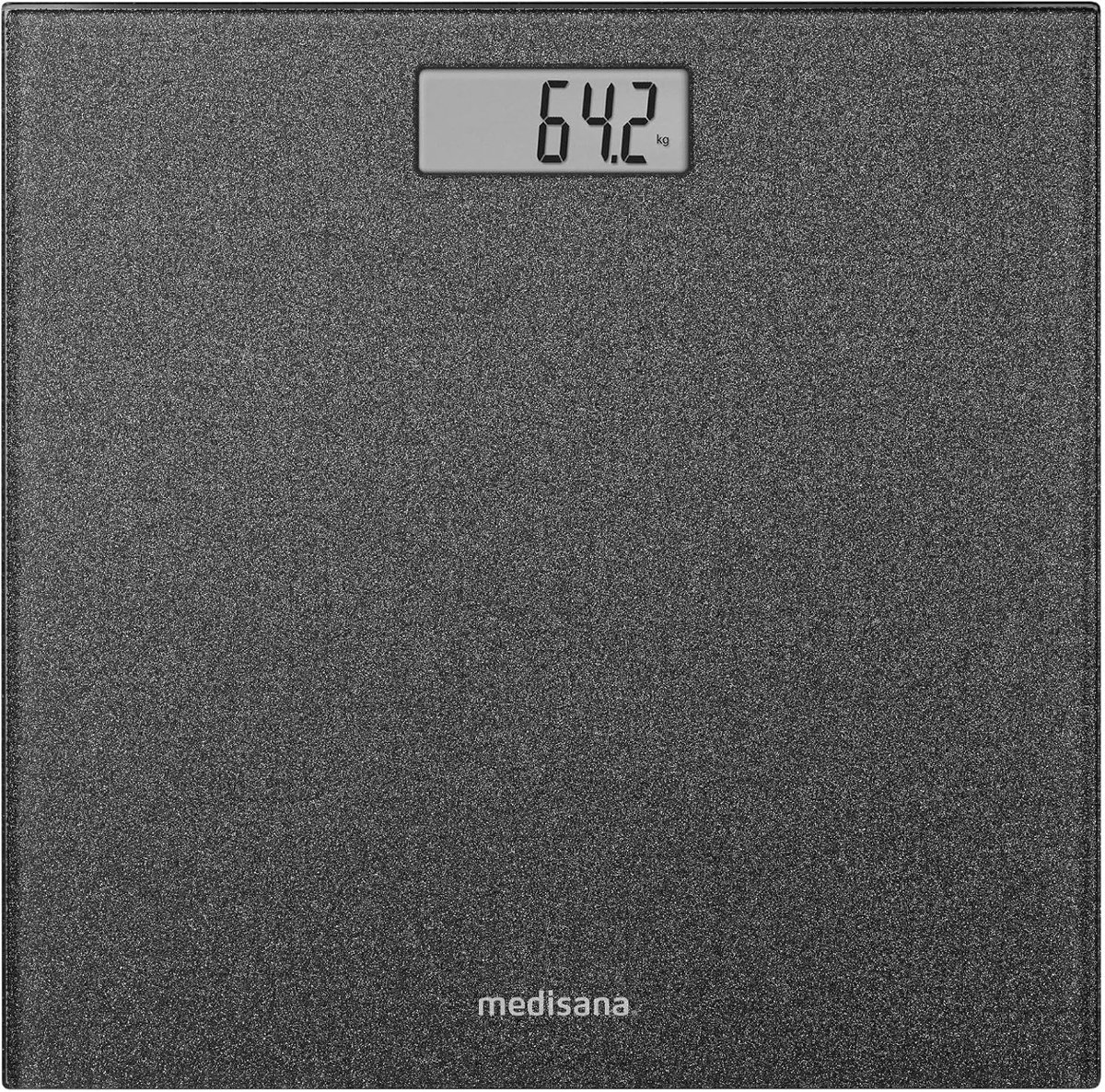 Digitale Personenweegschaal - Lichaamsanalyse Weegschaal - Gezondheid Monitoren - Stap-aan Schakelaar - Tot 180 kg - Zilver