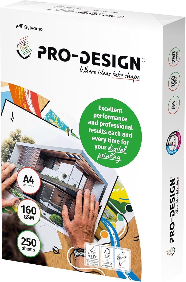 Kleurlaserpapier - Printerpapier - Professionele Prints - Milieuvriendelijk - A4 160g - Wit