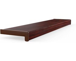 Vensterbank Kunststof - Binnenplank - Decoratie Woonkamer - Vocht en Temperatuurbestendig - 20x50 cm - Mahonie