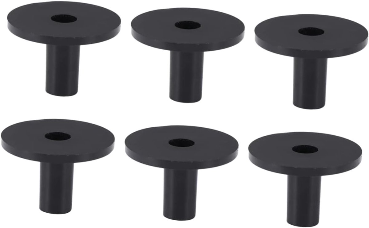 Bekken Hulzen - Drum Accessoires - Percussie Bescherming - Gladde Afwerking - 4x4cm - Zwart
